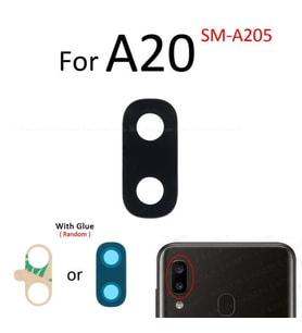 Tkgz Samsung Galaxy A20 Arka Kamera Camı Lens Yapışkanlı