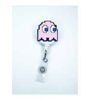 Pacman Pinky Figürlü Yoyo Yaka Kartlık Tutucu
