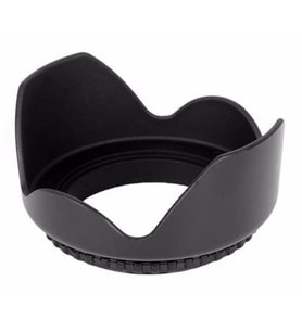AYEX, 62mm YAPRAK TİPİ PARASOLEY LENS HOOD (Siyah)