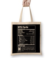 Bts Nutritional Facts Bez Çanta Uzun Saplı