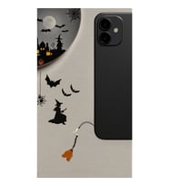 Miyuki Boncuk El Yapımı Süpürge Cadı Süpürgesi Telefon Çarmı - Charm Halloween Cadılar Bayramı (Çok Renkli)