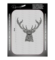 Geyik Deer Mandala Motif Iron Press Tekstil Ütü İle Yapışan Transfer Baskı Kağıdı DTF BASKI