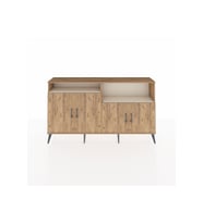 Arges Konsol 4 Raflı 4 Kapaklı 176x30x99 Çam-Çam/Aytaşı