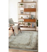 Sultan Majesty Çerçeveli Bej Modern Makine Dokuma Salon Halısı - 3081