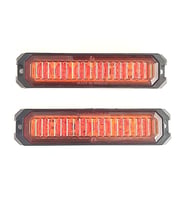 2 Adet 6 Ledli Turuncu-Turuncu Çakar Lamba 12-24 Volt