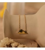 Kişiye Özel Şık Dağ Model Kolye 925K Gümüş (Gold)