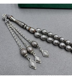 Muhammed Barış Sanatı 8,8x10,8mm Özel Nakkaş İşçilikli Kuka Tespih