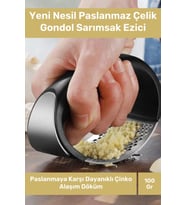 Premium Seri Pratik Kolay Temizlenir Paslanmaz Çelik Pratik Mutfak Sarımsak Ezme Rendesi