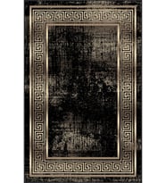 Eliana Home Baskılı, Yıkanabilir Kaymaz Taban Salon Halısı LNA0294-SD869 100x150 cm (Siyah)
