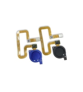 Huawei Uyumlu Y7 Prime 2018 Home Flex Parmak İzi Okuyucu Flex (Mavi)