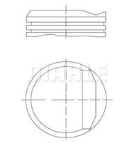 MAHLE 0222990 Piston+Segman+Gomlek 5486003 7700564872