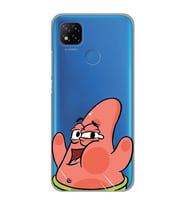 Redmi 9C / Redmi 10A Uyumlu Patrick Star Desenli Şeffaf Telefon Kılıfı