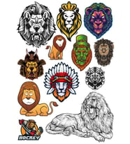 Aslan Sticker Set-6 12 Parça Telefon, Tablet, Defter, Laptop Sticker