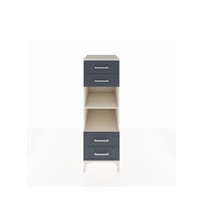 Kronos Dolap 2 Raflı 4 Çekmeceli 44x59x134 Aytaşı-Antrasit