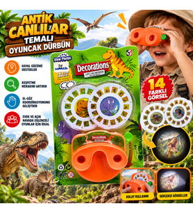 Antik Canlılar Temalı Oyuncak Dürbün Dinozor Keşif ve Macera Oyuncağı MB7204