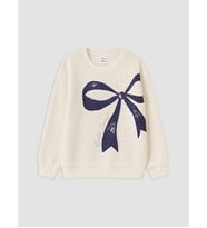 LCW Kids Ekru Fiyonklu Kız Çocuk Kalın Sweatshirt