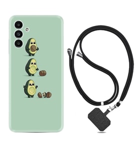 Samsung A23 A31 A32 A50 A51 A52 A53 A70 Kılıf Boyun Askılı Silikon Avokadolar1352