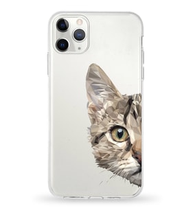Apple iPhone 11 Pro Max Uyumlu Kapak Sevimli Karakterler Tasarımlı Şeffaf Silikon Kılıf