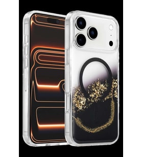 Onegif iPhone 17 Pro Lotus Simli Magsafe Kapak - Siyah