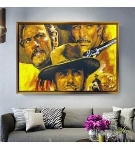 Altın Çerçeveli dekoratif tablo a491 (Gold)