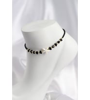 Siyah Renk Deniz Yıldızı Motifli Halhal 5886 - GLST2094-8363
