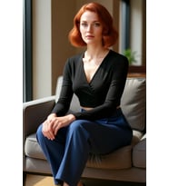 Kadın V Yaka Anvelop Kapamalı Fitted Crop Bluz Cool & Comfort Stiliyle Günlük Kullanım İçin İdeal