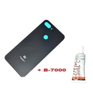 Tkgz Xiaomi Mi 8 Lite Arka Kapak Batarya Pil Kapağı (CAM+B-7000) SİYAH