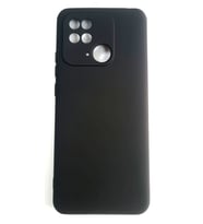 Xiaomi Redmi 10c Uyumlu Yumuşak Slikon Kılıf Mat Siyah Kamera Korumalı