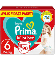 Nessiworld  Prima Külot Bebek Bezi Aylık Fırsat Paketi 6 Beden 90 Adet