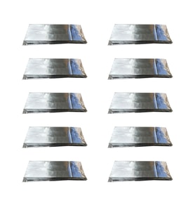 Metalize Kraft Kese Kağıdı - Küçük Boy - 10 x 30 Cm. - 20 Adetlik 10 Paket