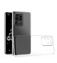 Samsung Galaxy S20 Ultra Uyumlu Kılıf Zore Kamera Korumalı Süper Silikon Kapak (Renksiz)