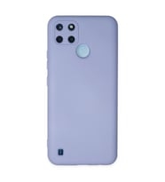 Realme C25y Kılıf Nano İçi Kadife Silikon - Lila