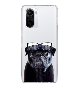 PrintiFy Xiaomi Redmi K40 ile Uyumlu 1mm Slim Fit Köpek 3 050f Baskılı Şeffaf  Kılıf