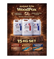 Woodpox 15kg Ahşap Şeffaf Epoksi Reçine (YÜKSEK DÖKÜM) 3 Cm Sürpriz Hediye