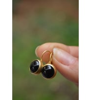 STONEAGE JEWELLERY Oniks Doğal Taş Küpe