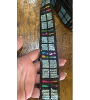 EN 4 CM RENKLİ PUL PAYETLİ ŞERİT DİKİŞ GİYİM APLİKE 1 METRE