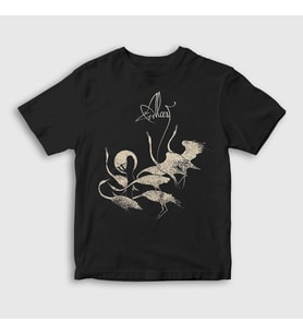 Presmono Unisex Çocuk Siyah Egrets Metal Alcest T-Shirt 521392tt