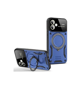 Samsung Galaxy A05 Kılıf Joy Lens Standlı Kapak - Lacivert