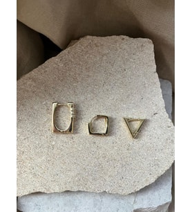 YSX Jewelry Geometrik Üçlü Küpe Seti