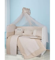 Aras Bebe Joli Uyku Seti 60x120 Cm - Kahverengi
