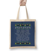 Snow Angels Elf Quote Christmas Knit Bez Çanta Uzun Saplı