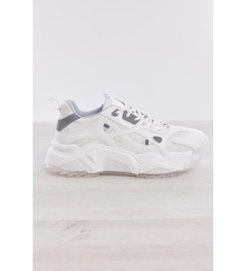 Bağcıklı Yüksek Taban Kadın Sneaker (Beyaz)