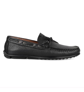 Erkek Fiyonklu Siyah Loafer Günlük Ayakkabı