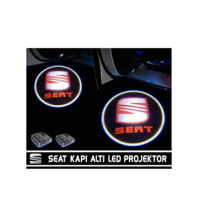 Seat Araçlar Için Pilli Yapıştırmalı Kapı Altı Led Logo