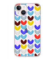PrintiFy Apple  iPhone 14 ile Uyumlu 1mm Slim Fit Water Color 1 Baskılı Şeffaf  Kılıf