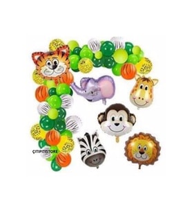 Çıtıpıtıstore Safari Lüks Balon Zincir Set