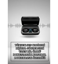 Kablosuz Bluetooth Kulaklık Kordon Hediyeli Akıllı Saat Nabız Ölçer Uzun Pil Ömrü - Lisinya
