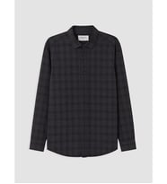 LCW Vision Lacivert Regular Fit Ekose Gabardin Erkek Gömlek