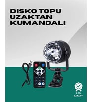 7 Farklı Aydınlatma Modu Ve Ses Sensörlü Disko Topu Lambası (Çok Renkli)