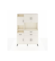 Arges Gardrop 9 Raflı 3 Çekmeceli 6 Kapaklı 132x30x195 Aytaşı-Aytaşı